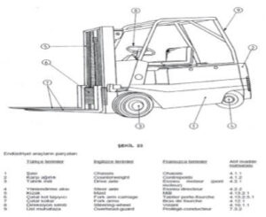 dizel forklift